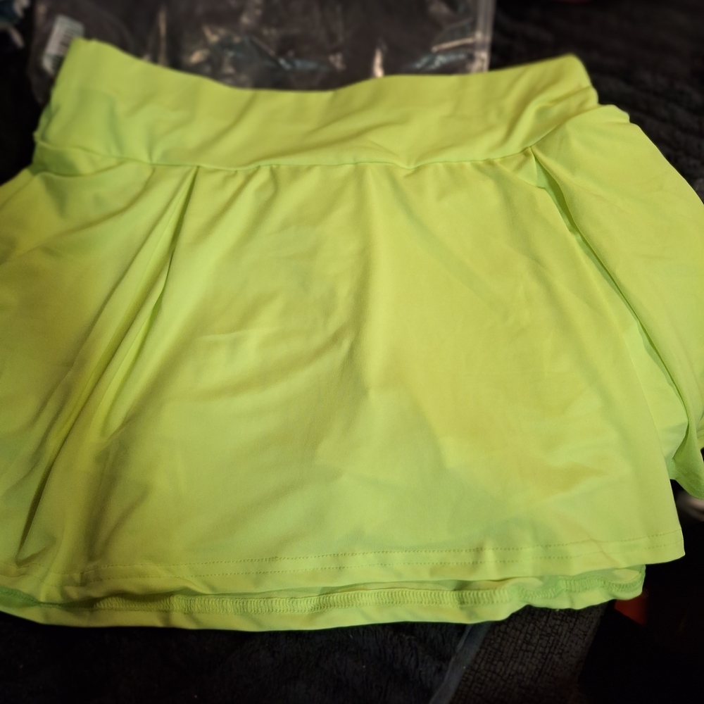 Women's Neon Green Skort